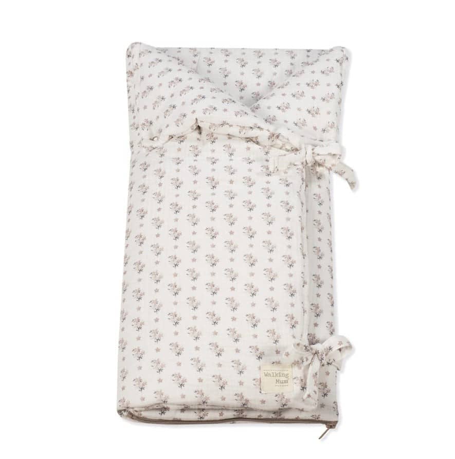 WALKING MUM Arrullo/ Manta Botton Flores