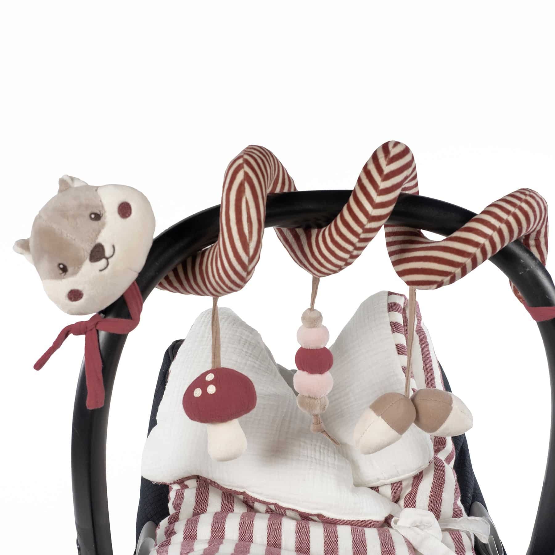 PASITO A PASITO Juguete Espiral Ardilla Cherry Rayas - Imagen 4