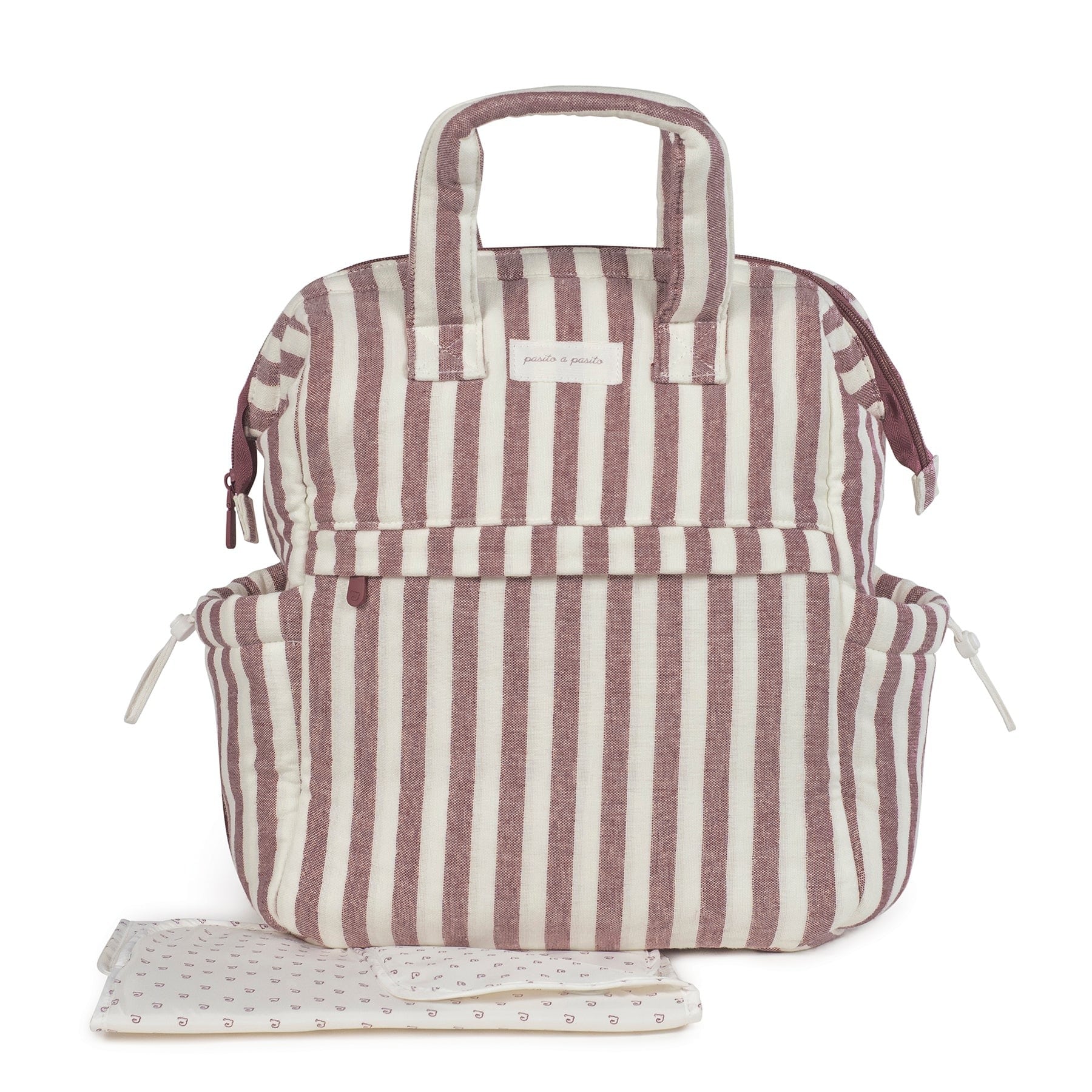 PASITO A PASITO Mochila Cherry Rayas - Imagen 2