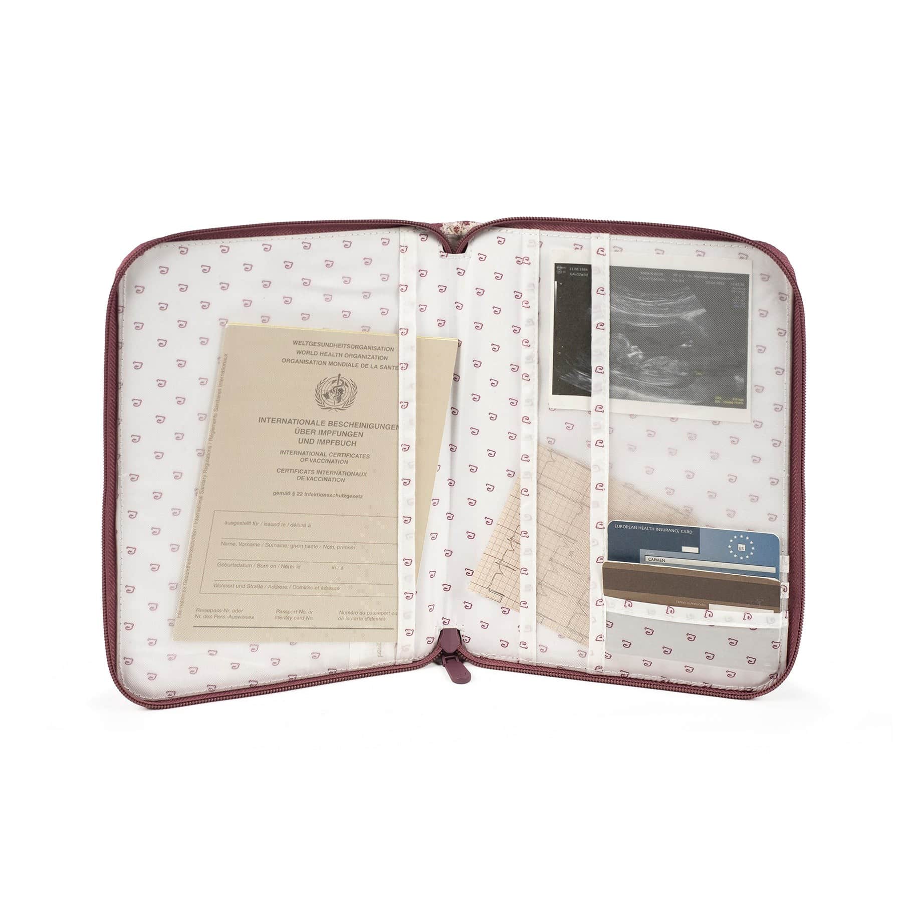 PASITO A PASITO Portadocumentos Cherry Rayas - Imagen 4