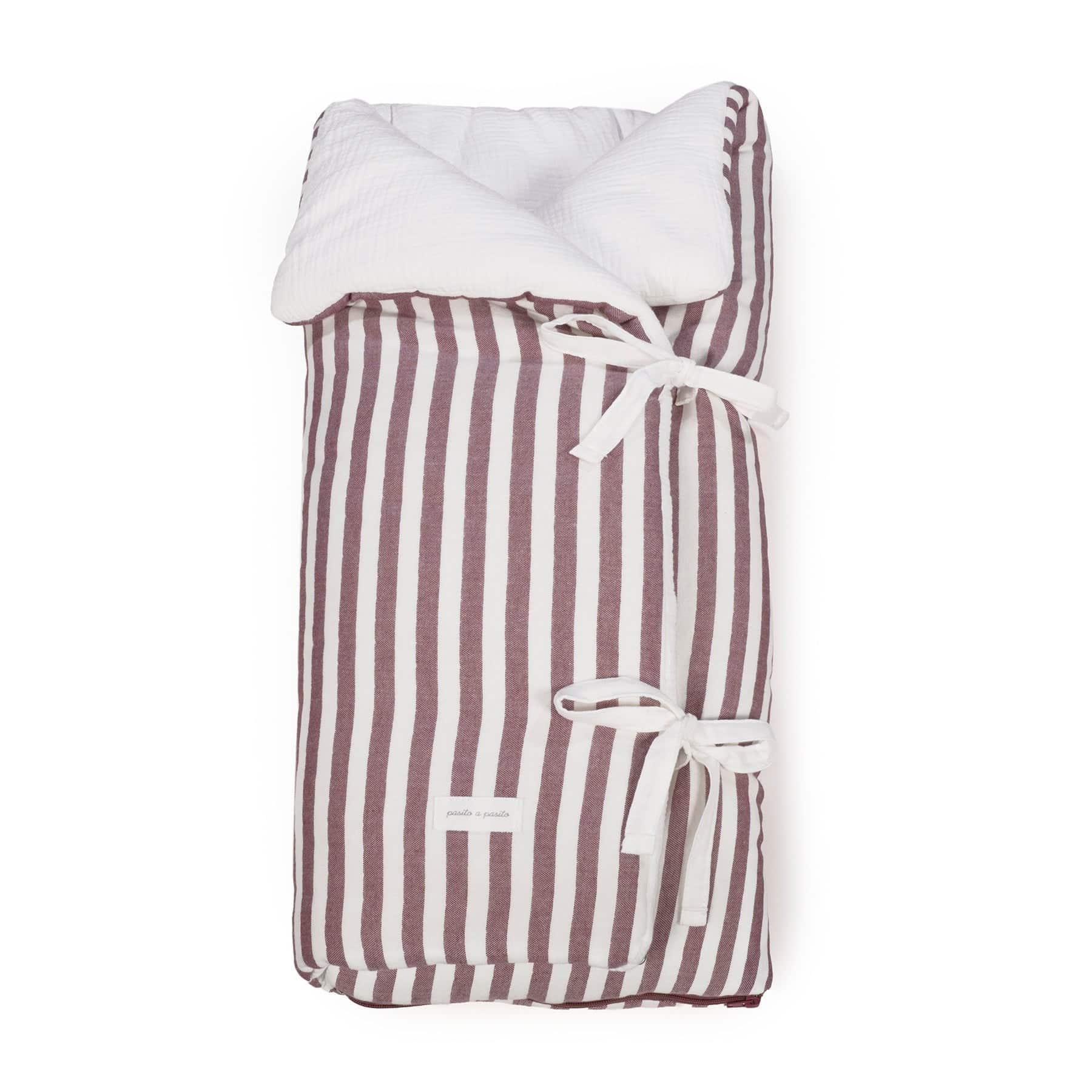 PASITO A PASITO Arrullo/Manta Cherry Rayas - Imagen 2