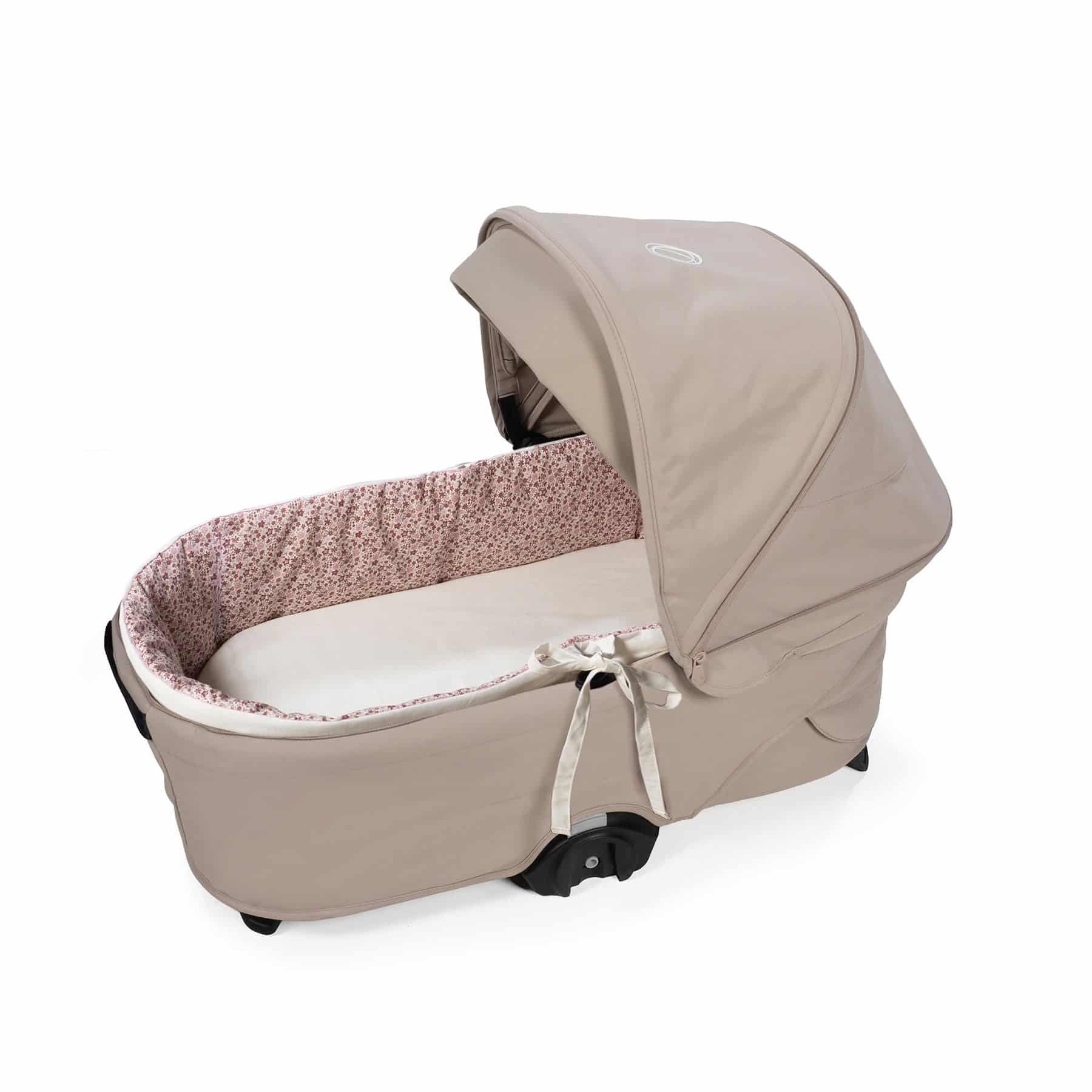 PASITO A PASITO Cubre Cuco Varillas + Sabana Ajustable Cuco Cherry Flores - Imagen 3