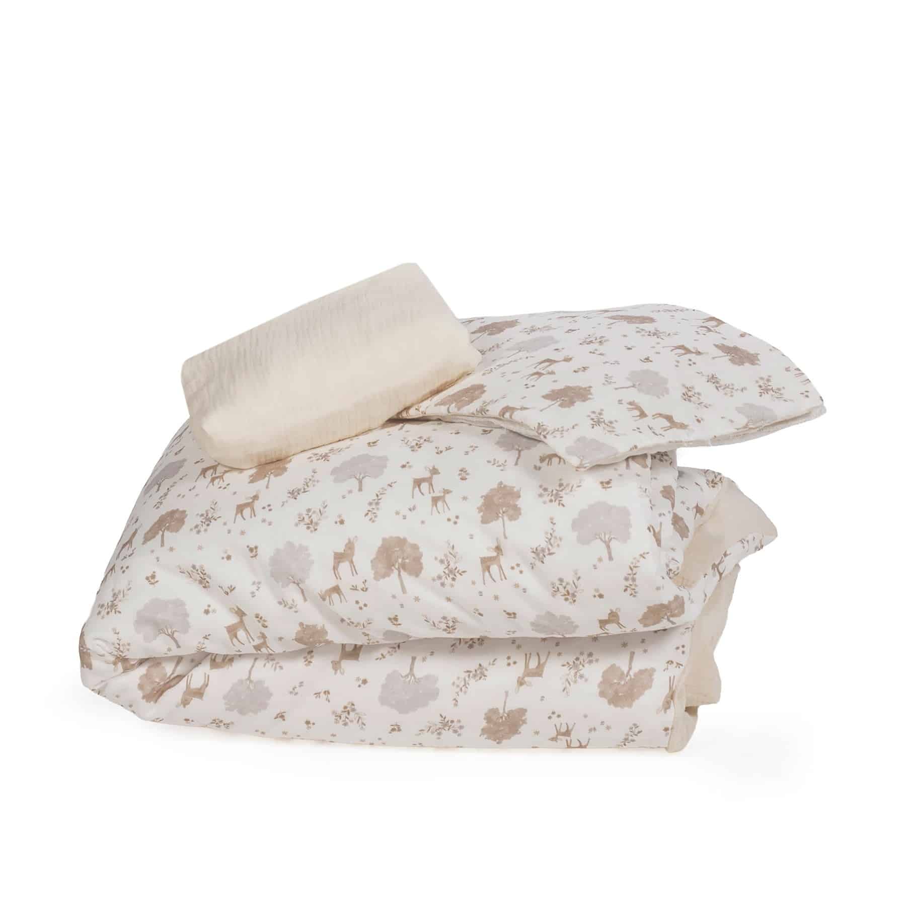 PASITO A PASITO Edredon + Sabana Bajera + Almohada Cuna 90x50cm Nara - Imagen 7
