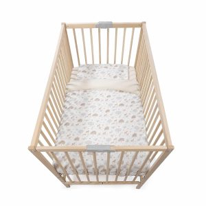 PASITO A PASITO Edredon + Sabana Bajera + Almohada Cuna 120x60cm Nara