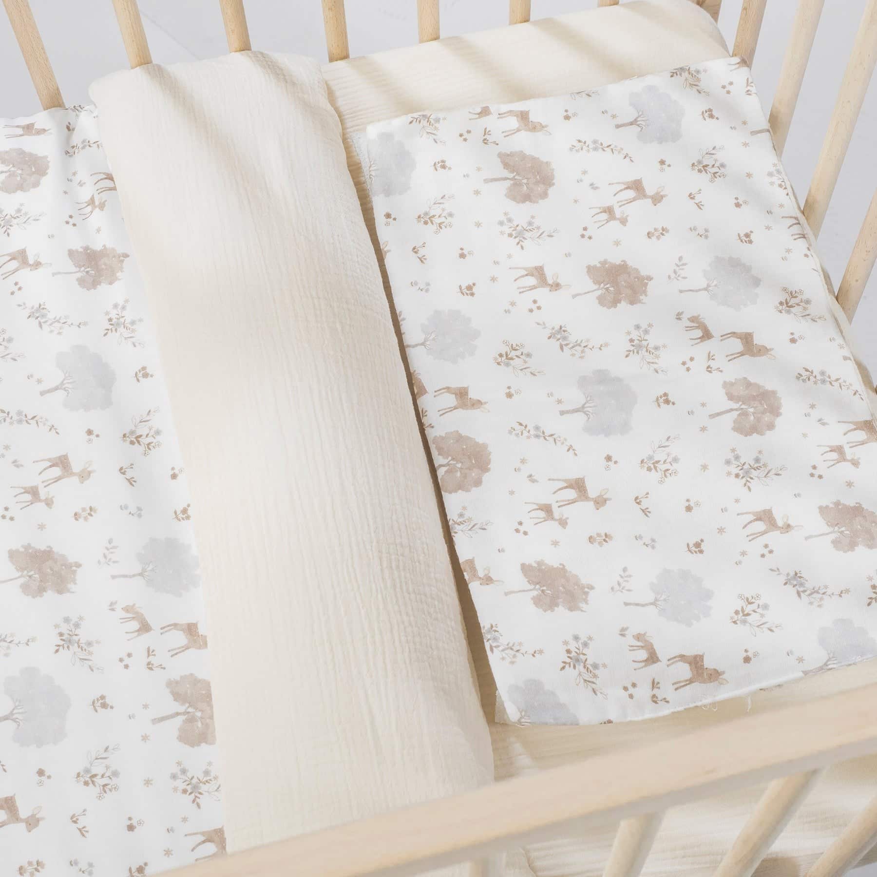 PASITO A PASITO Edredon + Sabana Bajera + Almohada Cuna 120x60cm Nara - Imagen 4