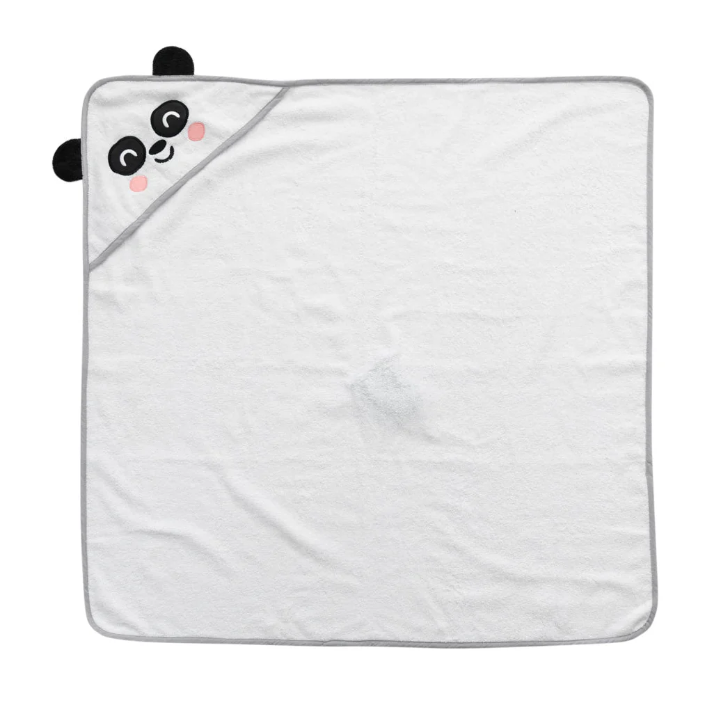 Toalla con capucha para baños la mar de divertidos - Oso panda - Imagen 2