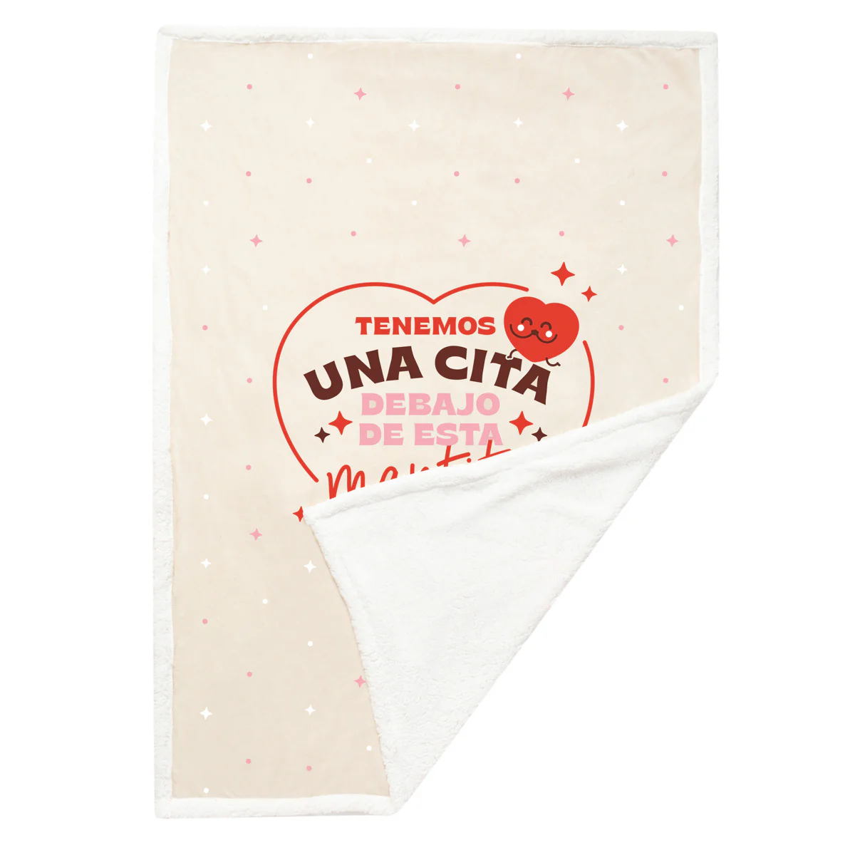 Manta + funda de cojín - Tenemos una cita debajo de esta mantita - Imagen 3