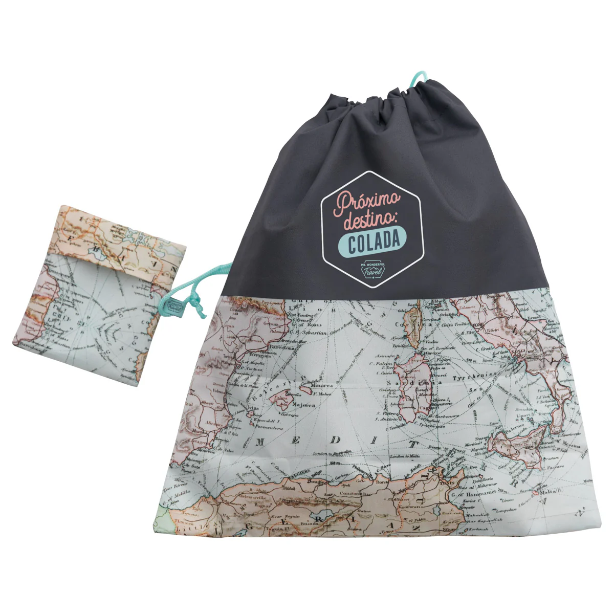 Bolsa plegable de viaje para la ropa sucia - Próximo destino: colada - Imagen 5