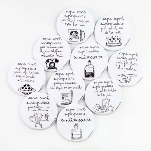 Pack 10 xapes brillo byn Superpoders celebrac CAT