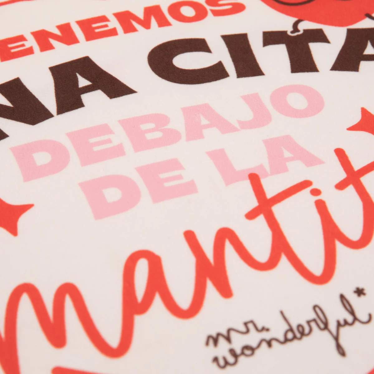 Manta + funda de cojín - Tenemos una cita debajo de esta mantita - Imagen 5