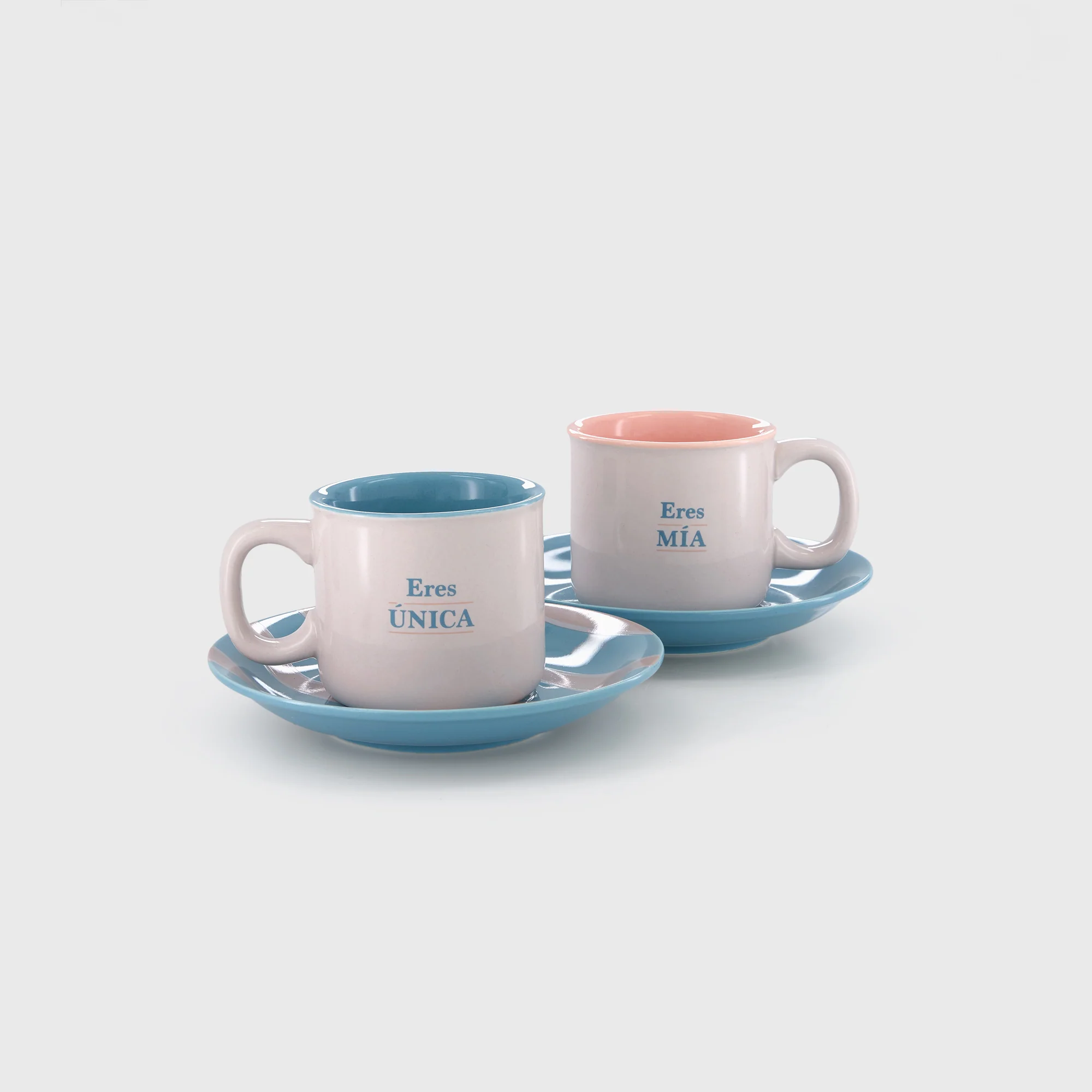 Set de 2 tazas espresso - Eres única. Eres mía.