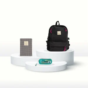 Pack Lifestyle - Mochila + libreta A5 + estuche con 3 bolis