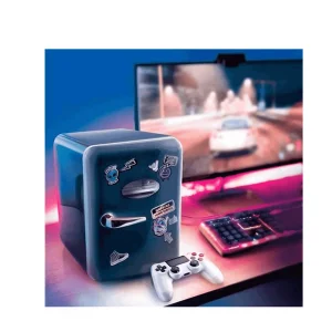 Mini Nevera - Portatil: Gamer (6 Latas) (Azul)