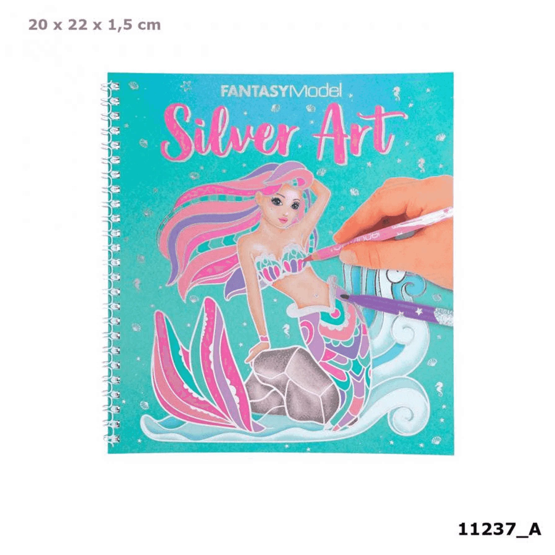 TOPModel Fantasy Model colouring book silver Art - Imagen 2