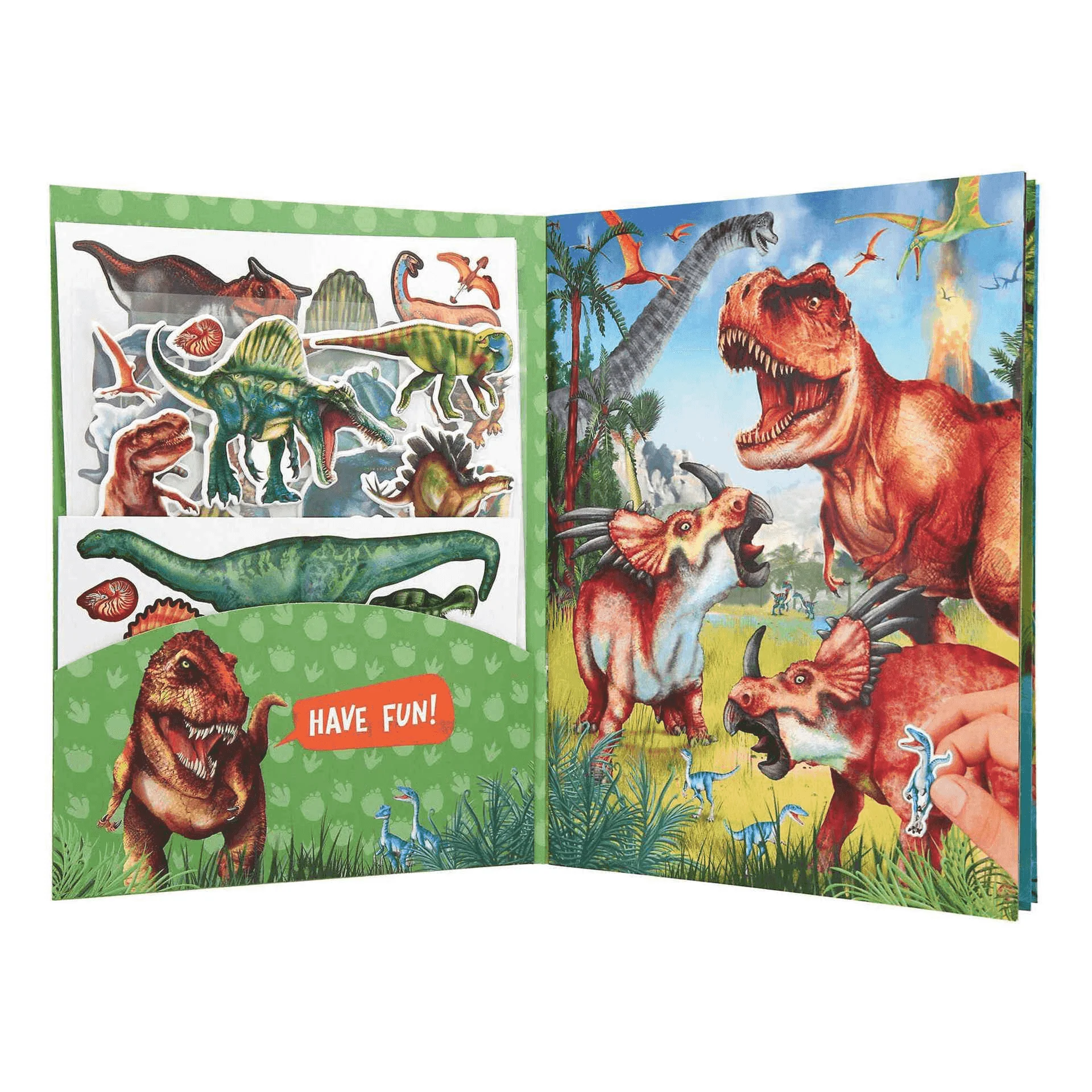 Dino World Con Pegatinas En Relieve - Imagen 3