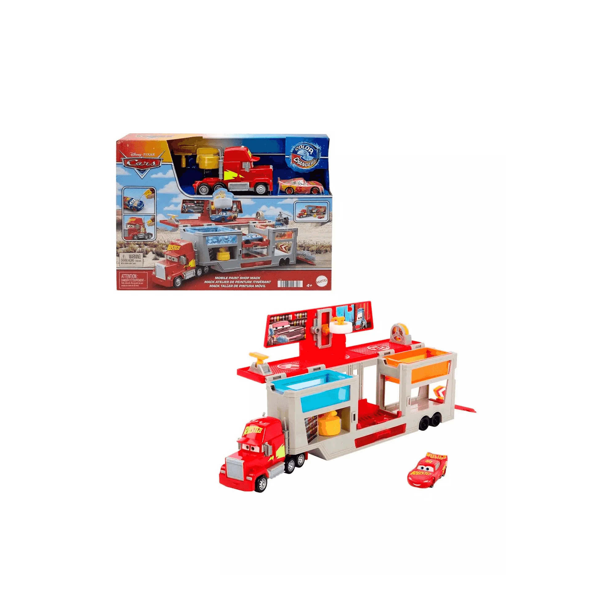 Set de Juego Disney Pixar Colour Changers Mobile Paint Shop Mack - Imagen 2
