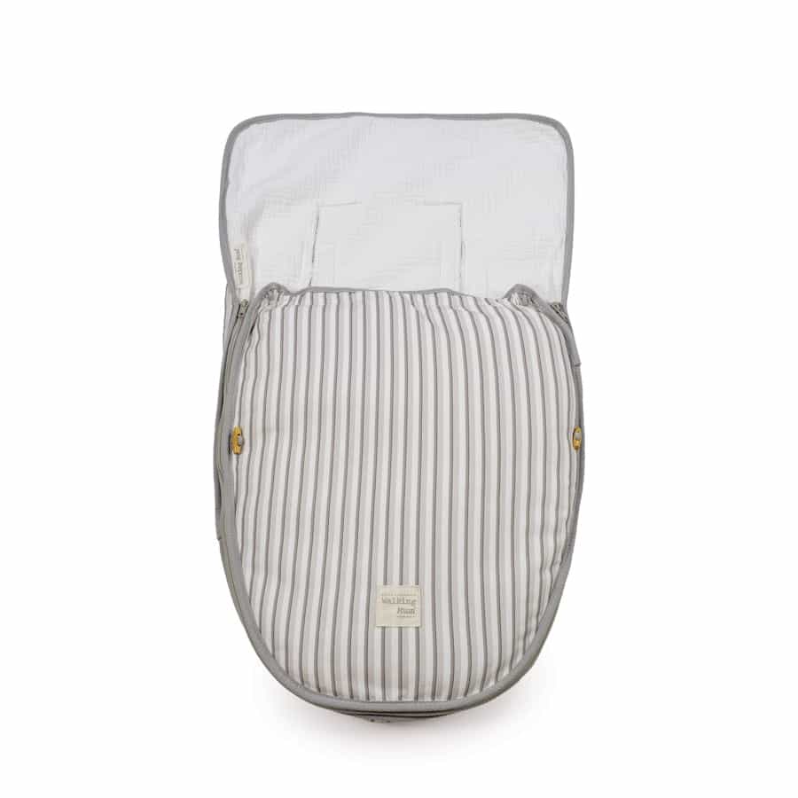 WALKING MUM Saco Cuco 2 en 1 Botton Entretiempo Rayas - Imagen 3