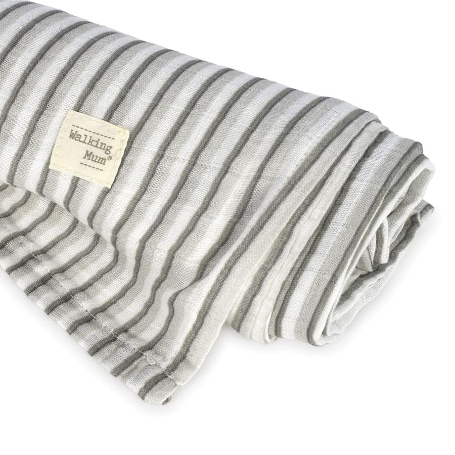 WALKING MUM Muselina Botton Rayas - Imagen 4