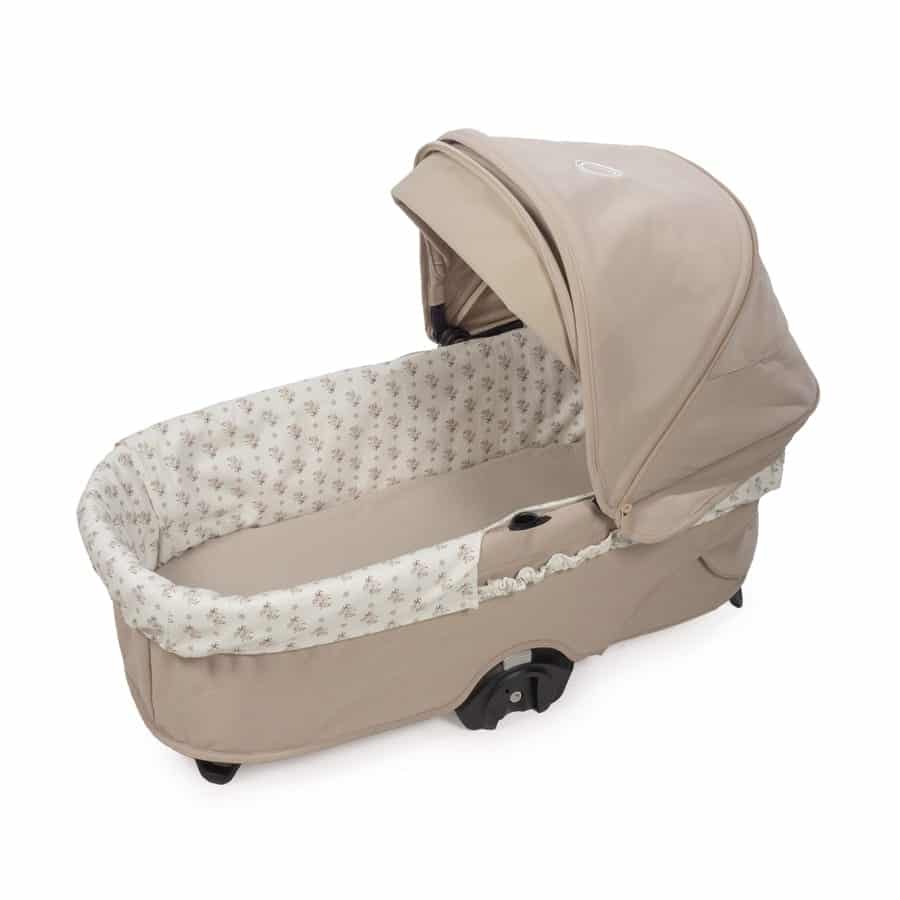 WALKING MUM Cubre Cuco Gomas + Sabana Ajustable Cuco Botton Flores - Imagen 3