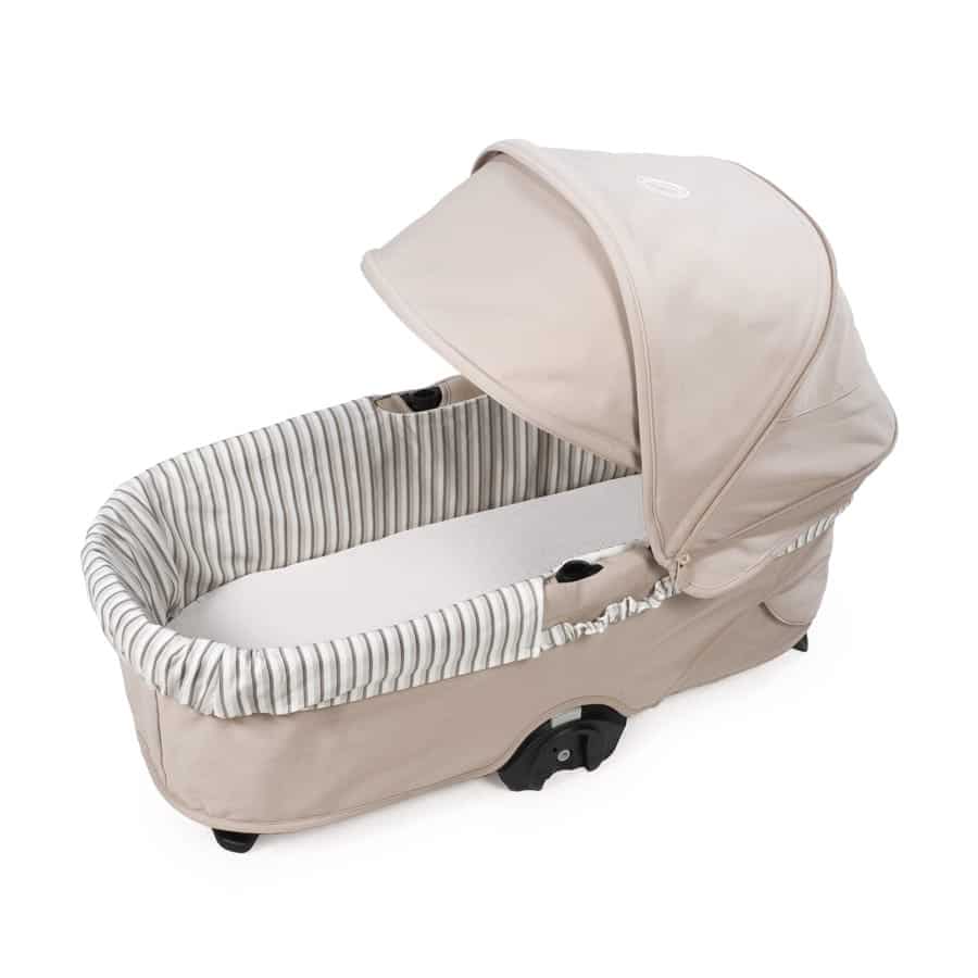 WALKING MUM Cubre Cuco Gomas + Sabana Ajustable Cuco Botton Rayas - Imagen 3