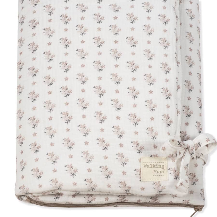 WALKING MUM Arrullo/ Manta Botton Flores - Imagen 6