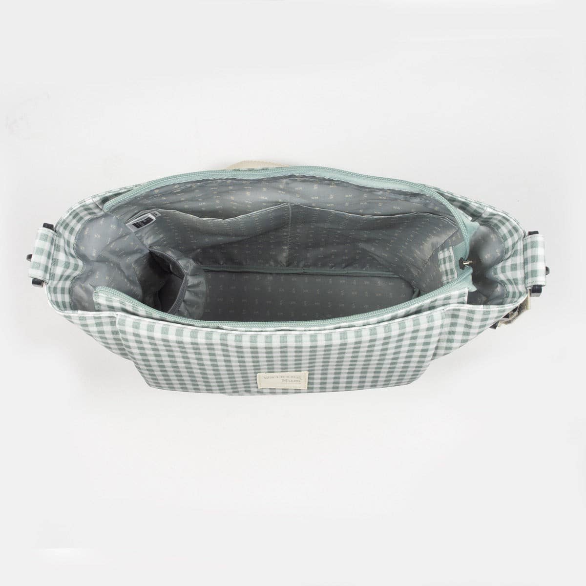 WALKING MUM Bolsa Canastilla I Love Vichy Verde - Imagen 8