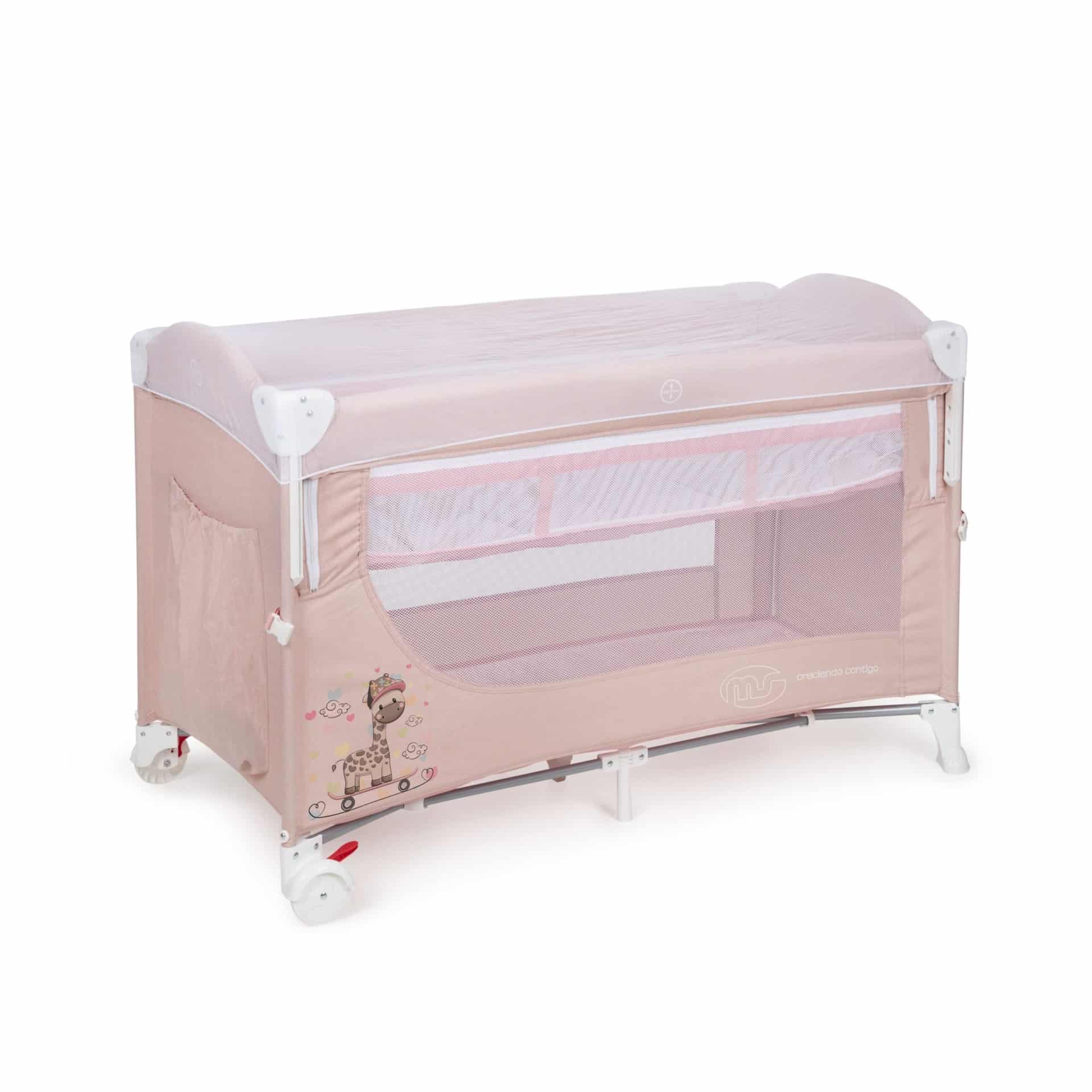 MS Cuna de viaje colecho Rosa - Imagen 4
