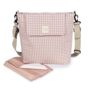 WALKING MUM Bolsa Canastilla I Love Vichy Rosa