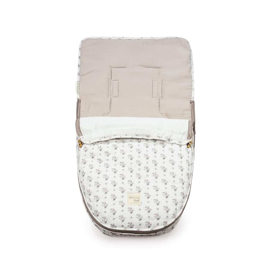 WALKING MUM Saco Cuco 2 en 1 Botton Entretiempo Flores - Imagen 4