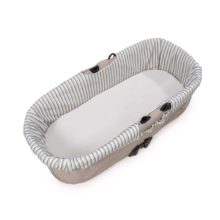 WALKING MUM Cubre Cuco Gomas + Sabana Ajustable Cuco Botton Rayas - Imagen 4