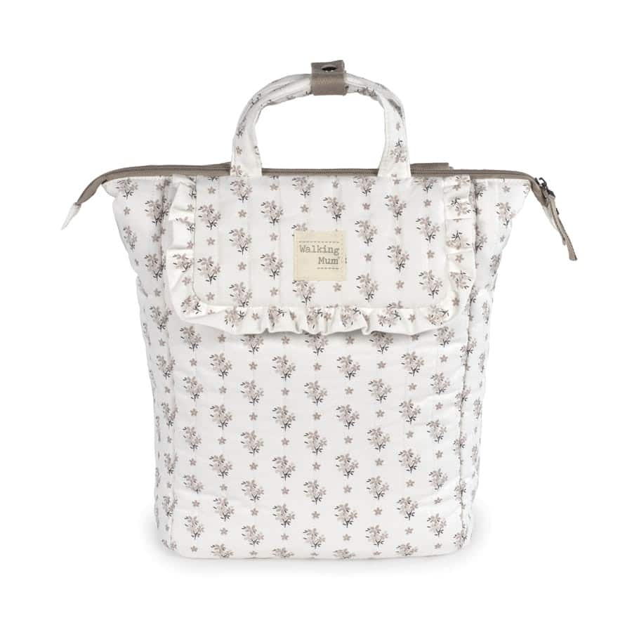 WALKING MUM Mochila Botton Flores - Imagen 3