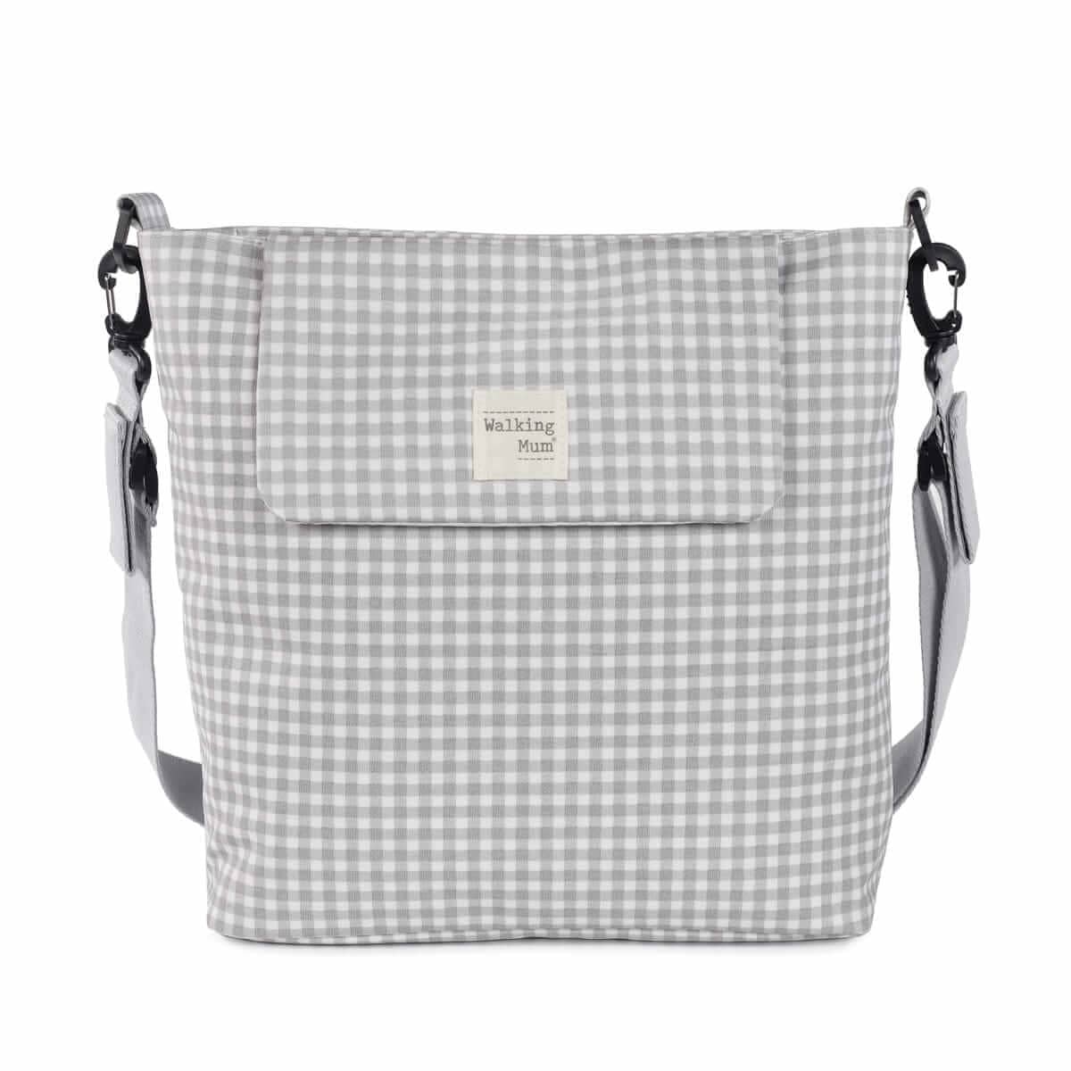 WALKING MUM Bolsa Canastilla I Love Vichy Gris - Imagen 3