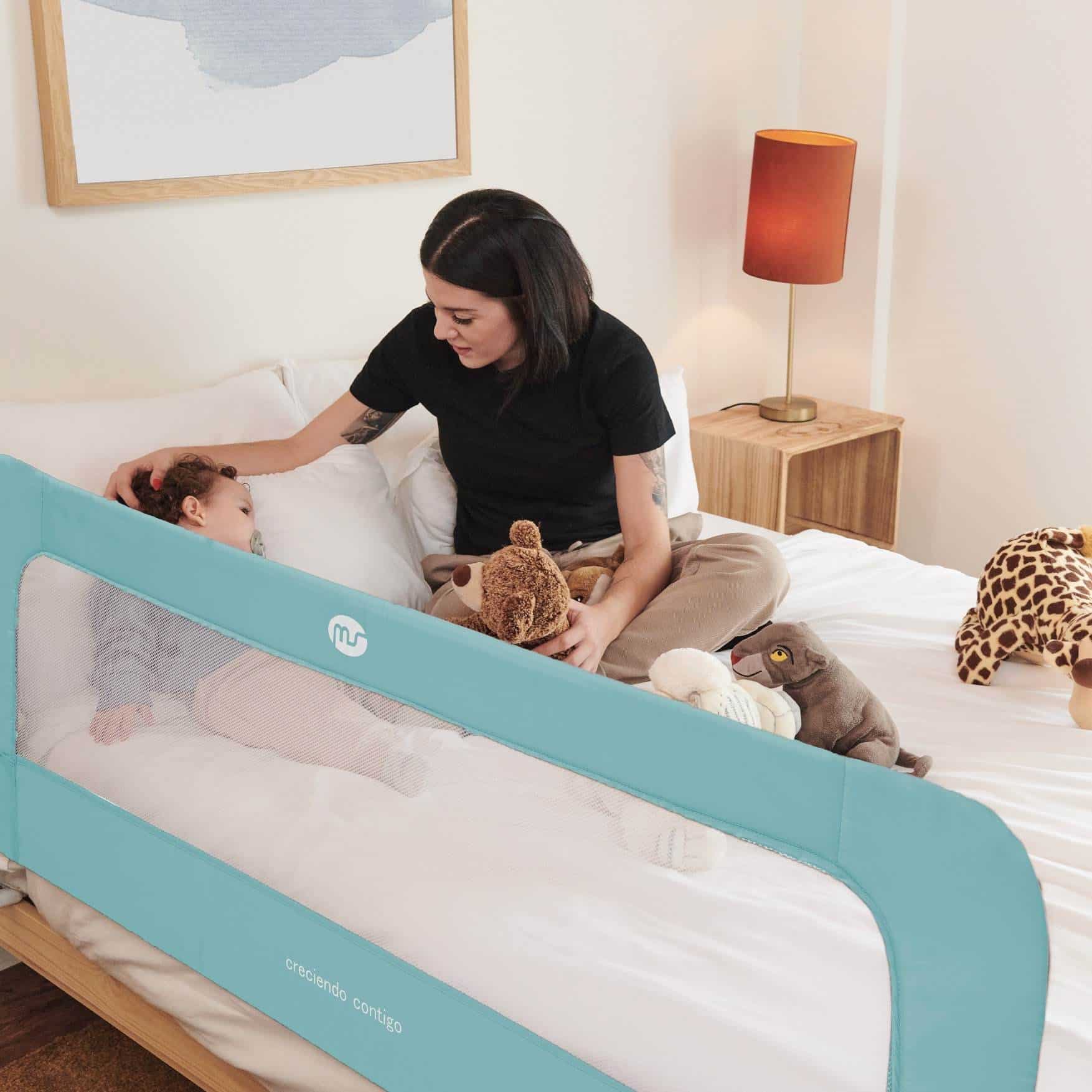 MS Barrera cama nido de 150 cm verde agua - Imagen 3